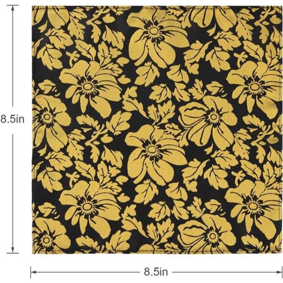 40 Pack 8.5x8.5 inch Pocket Squares Men's Handkerchief Mens Pocket Squares - Picture 4 of 8